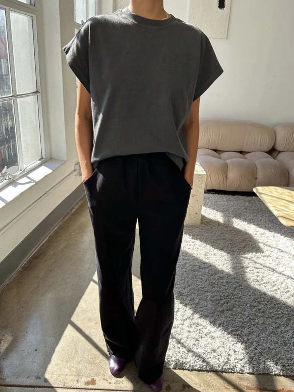 Le Bon Shoppe | Jeanne tee almost black M